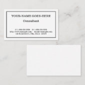 クラシック伝統的縁ど名刺 名刺 (正面/裏面)