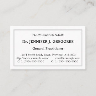 クラシック健康気にプロフェッショナル名刺 名刺