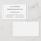 クラシック健康気に専門業証 名刺 (正面/裏面)