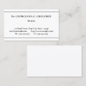 クラシック健康気に専門業証 名刺 (正面/裏面)