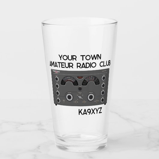 クラシック全国NC-183D無線送受信機 タンブラーグラス (正面)
