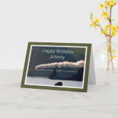 クラシック全蒸のロコパーソナライズされた誕生日 カード (黄色い花)