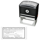 クラシック公証人枠のパブリックコピースタンプ セルフインキングスタンプ (インサイチュ)