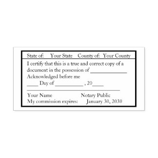 クラシック公証人枠のパブリックコピースタンプ セルフインキングスタンプ