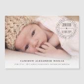 クラシック円スタンプ印ベビー初めてのクリスマス (正面)