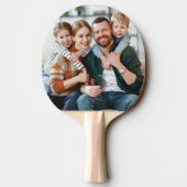 クラシック写真とモノグラム 卓球ラケット (裏面)