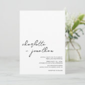 クラシック写真の書のスクリプ結婚ト 招待状 (スタンド正面)