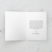 クラシック写真エレガント新婚クリスマス シーズンカード (内部)