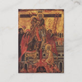 クラシック写真オーソドックス葬儀祈りの言葉カード プレイスカード (正面)