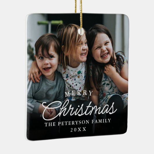 クラシック写真クリスマスセラミックオーナメント セラミックオーナメント (右)