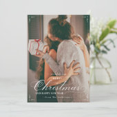 クラシック写真メリークリスマスハッピーニューイヤーカード シーズンカード (スタンド正面)