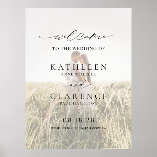 クラシック写真優雅な結婚式 ポスター (正面)