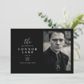 クラシック写真卒業パーティー 招待状 (スタンド正面)