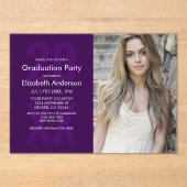 クラシック写真卒業 アクリル招待状 (正面)