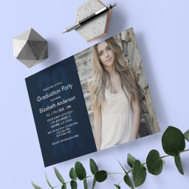 クラシック写真卒業 招待状