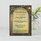 クラシック写真葬儀記念招待状 招待状 (スタンド正面)
