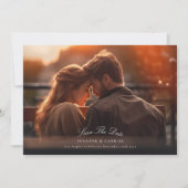 クラシック写真Qrコード写真の結婚Webサイト セーブザデート (正面)