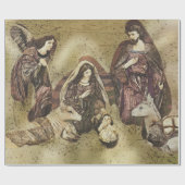 クラシック出生伝統的 ラッピングペーパー (フラット)