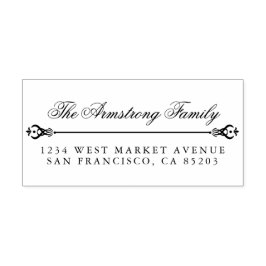 クラシック分周器カスタムファミリ名差出人住所 ラバースタンプ