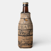 クラシック動揺して木ハネビー ボトルクーラー (ボトル正面)