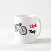 クラシック勝利T100Aバイクのマグ コーヒーマグカップ (正面右)