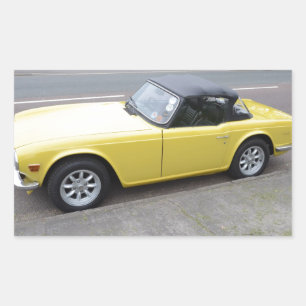 クラシック勝利TR6スポーツカー 長方形シール