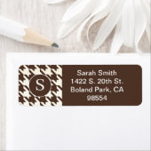 クラシック千鳥格子の模様 ラベル (インサイチュ)