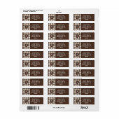 クラシック千鳥格子の模様 ラベル (フルシート)