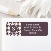 クラシック千鳥格子の紋紫梅白 ラベル (インサイチュ)