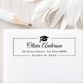 クラシック卒業キャップ卒業ラベル ラベル (インサイチュ)