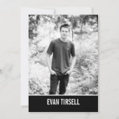 クラシック卒業写真の発表とパーティー 招待状 (正面)