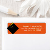 クラシック卒業差出人住所ラベル ラベル (インサイチュ)