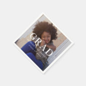 クラシック卒業後の写真と名前 スタンダードカクテルナプキン (角)