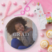 クラシック卒業後の写真と名前 ペーパープレート (パーティー)