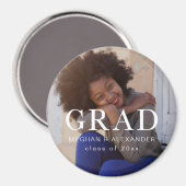 クラシック卒業後の写真と名前 マグネット (正面/裏面)