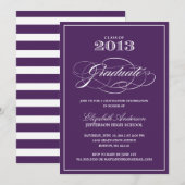 クラシック卒業招待状 招待状 (正面/裏面)