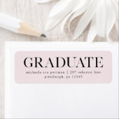 クラシック卒業生の宛名ラベル ラベル (インサイチュ)