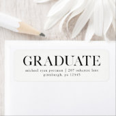 クラシック卒業生の宛名ラベル ラベル (インサイチュ)