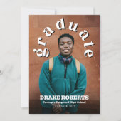 クラシック卒業発表とパーティー招待状 招待状 (正面)