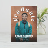 クラシック卒業発表とパーティー招待状 招待状 (スタンド正面)