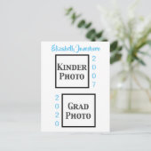 クラシック卒業発表の写真 ポストカード (スタンド正面)