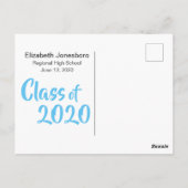 クラシック卒業発表の写真 ポストカード (裏面)