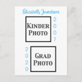 クラシック卒業発表の写真 ポストカード (正面)