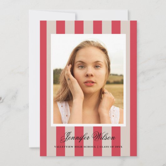 クラシック卒業発表 案内状 (正面)