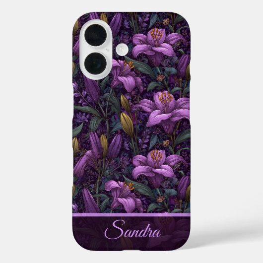 クラシック卒業祝いユリの名前 Case-Mate iPhoneケース (裏面)