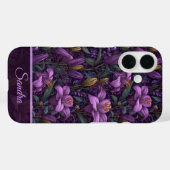 クラシック卒業祝いユリの名前 Case-Mate iPhoneケース (裏面 (横))