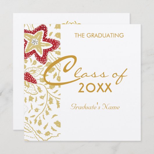 クラシック卒業 招待状 (正面/裏面)