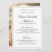 クラシック卒業 招待状 (正面/裏面)