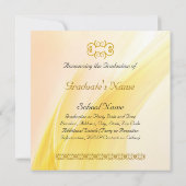 クラシック卒業 招待状 (裏面)