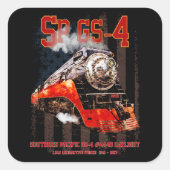 クラシック南太平洋GS-4蒸気機関車 スクエアシール (正面)